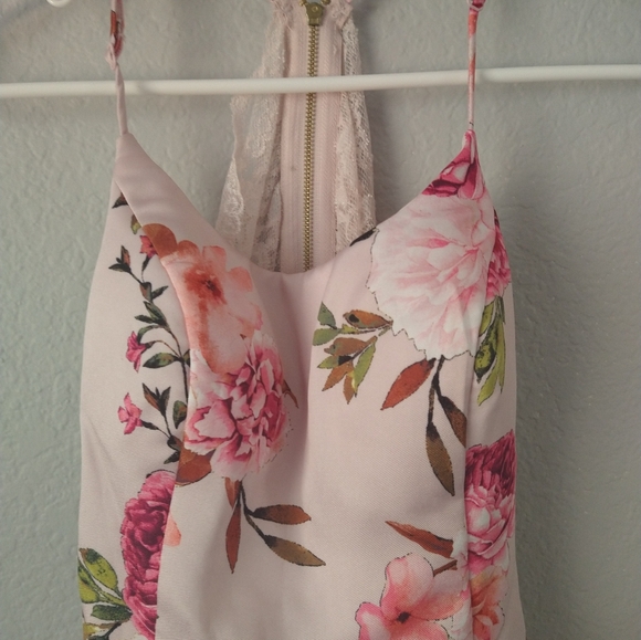 City Studio brand Size 7 Party Pink Floral Pattern Dress, NWT. 2 for $20 - Picture 3 of 5
